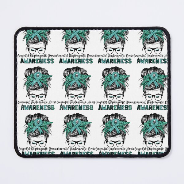 Item preview, CDH Congenital Diaphragmatic Hernia awareness messy hair bun designed and sold by DesignByMai.