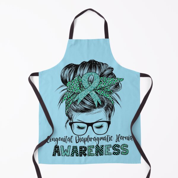 Item preview, CDH Congenital Diaphragmatic Hernia awareness messy hair bun designed and sold by DesignByMai.