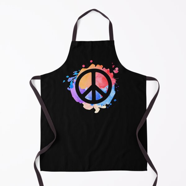 Item preview, Symbol of Peace with colorful paint splatter in the background designed and sold by Rhu Creations.