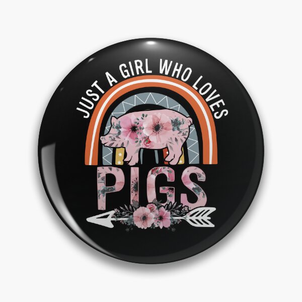 Item preview, Just Girl Who Loves Pigs Boho Rainbow For Pig Lover designed and sold by Marie-Fernandez.