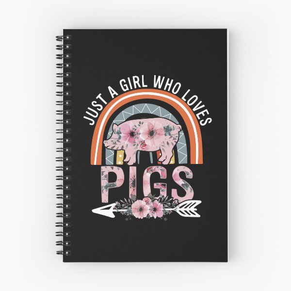 Item preview, Just Girl Who Loves Pigs Boho Rainbow For Pig Lover designed and sold by Marie-Fernandez.
