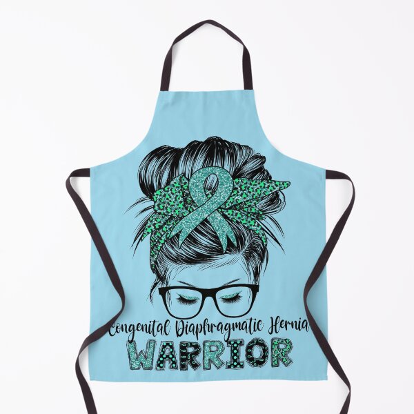 Item preview, Congenital Diaphragmatic Hernia warrior messy hair bun designed and sold by DesignByMai.
