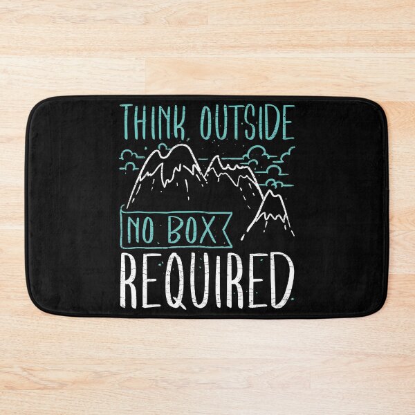 Item preview, Think Outside No Box Required Outdoor Hiking Nature Lover designed and sold by Shirtcaesar.