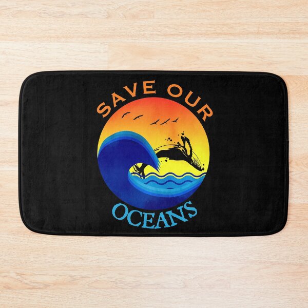 Item preview, Save Our Oceans, Sunset Wave and Whale, World Oceans Day  designed and sold by ACC .
