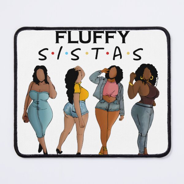 Item preview, Black Woman Fluffy Sistas designed and sold by RobeLan.