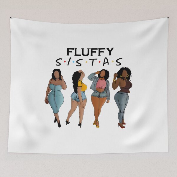 Item preview, Black Woman Fluffy Sistas designed and sold by RobeLan.