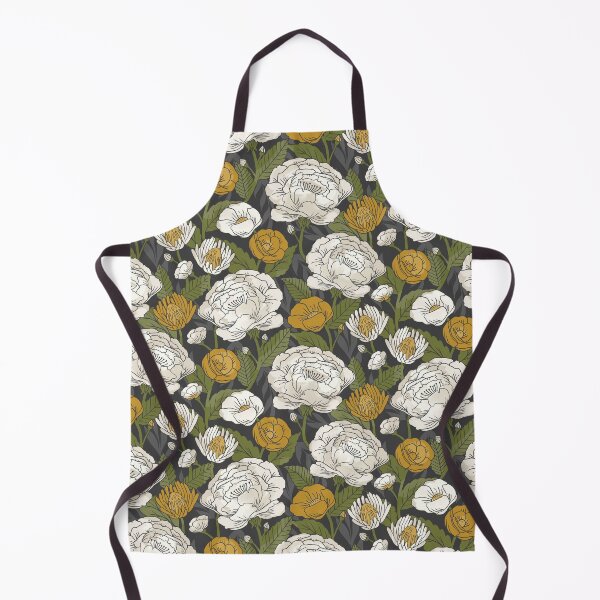Item preview, Spring Garden - Gray + Gold designed and sold by latheandquill.