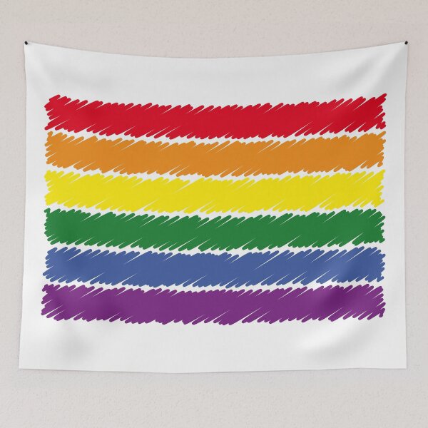 Item preview, Rainbow Flag (Scribble / 6er) designed and sold by MrFaulbaum.