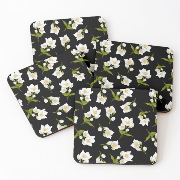 Item preview, Jasmine Flower Pattern Essential Accessories (White Black) designed and sold by bailong1668.