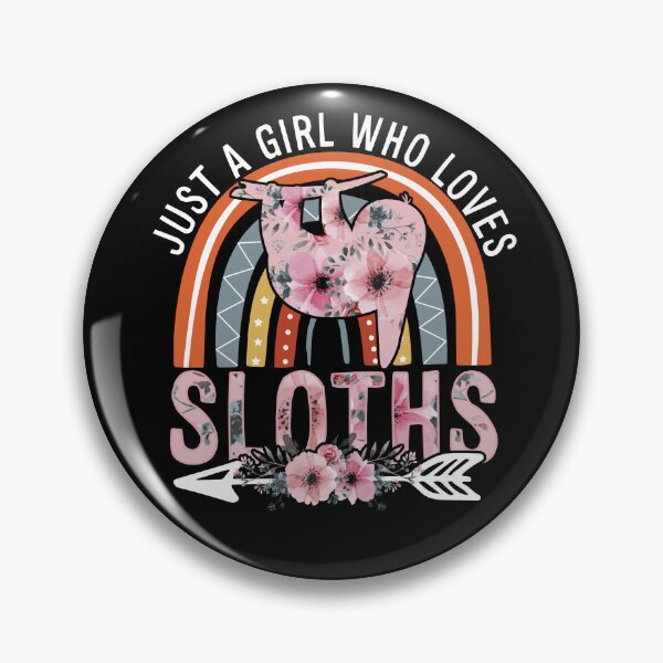 Item preview, Just Girl Who Loves Sloths Boho Rainbow For Sloth Lover designed and sold by Marie-Fernandez.