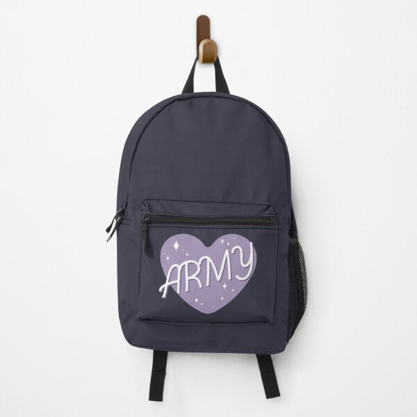 Item preview, BTS ARMY purple heart borahae typography designed and sold by Morcawork.