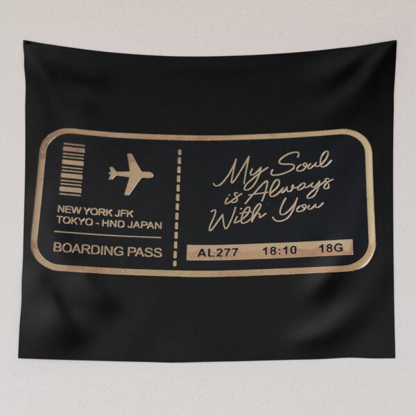 Item preview, Banana Fish BF Plane Ticket pin designed and sold by ArtAndDesignA.