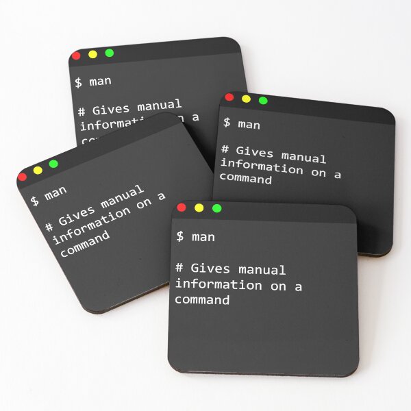 Item preview, linux command man | what does man do in terminal | designed and sold by CodingStore  ★★★★★.