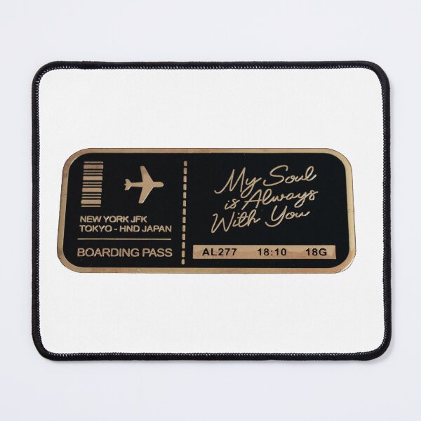 Item preview, Banana Fish BF Plane Ticket pin designed and sold by ArtAndDesignA.