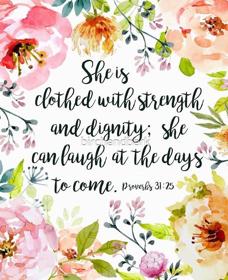 She can laugh at the days to come She can laugh at the days to come