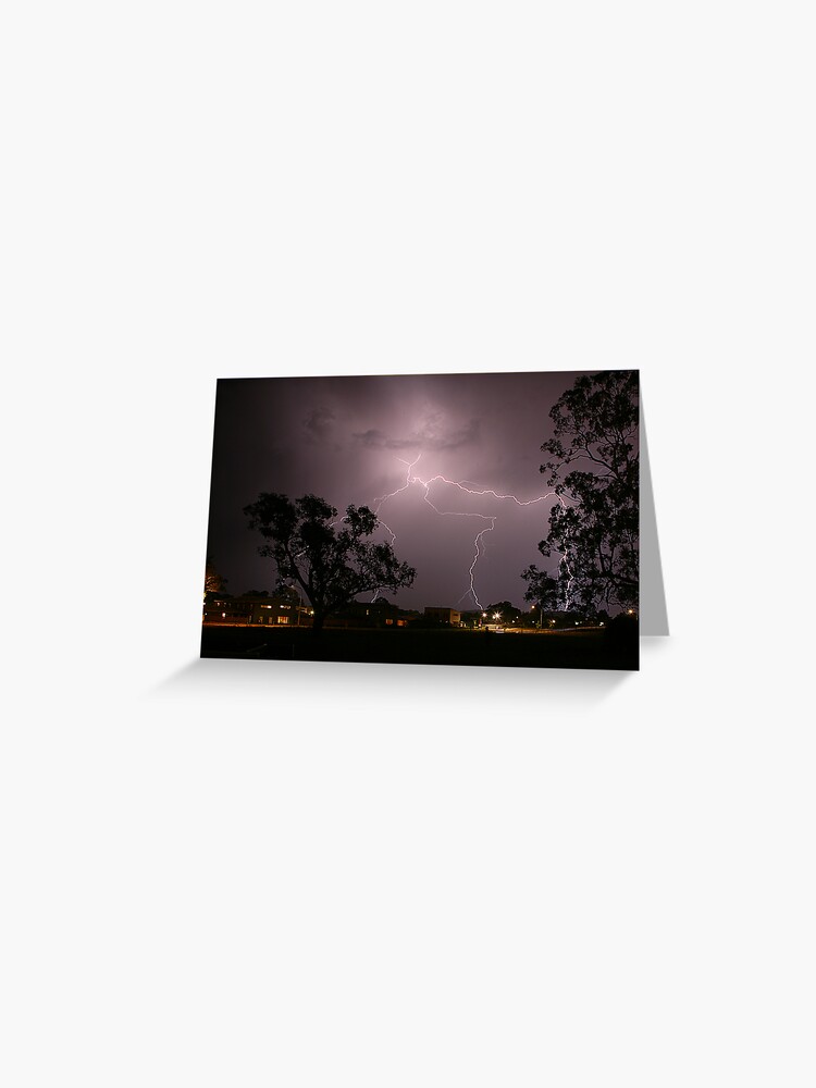 Thumbnail 1 of 2, Greeting Card, Lightning designed and sold by RICHARDW.