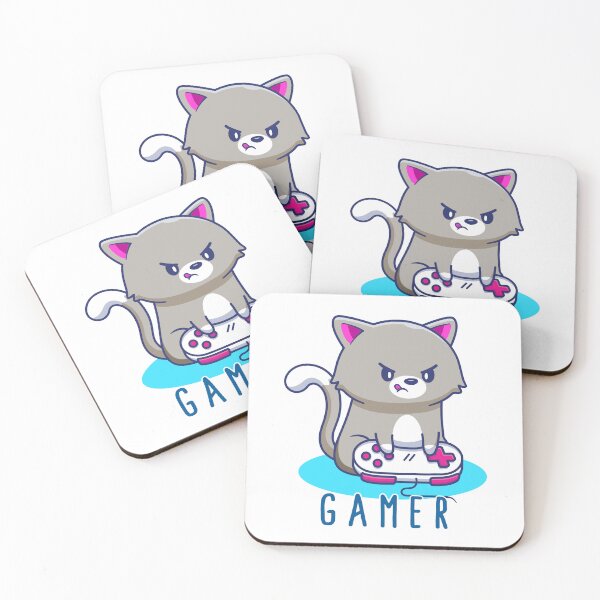 Item preview, Feline gaming Fun designed and sold by GamerGeekMedia.