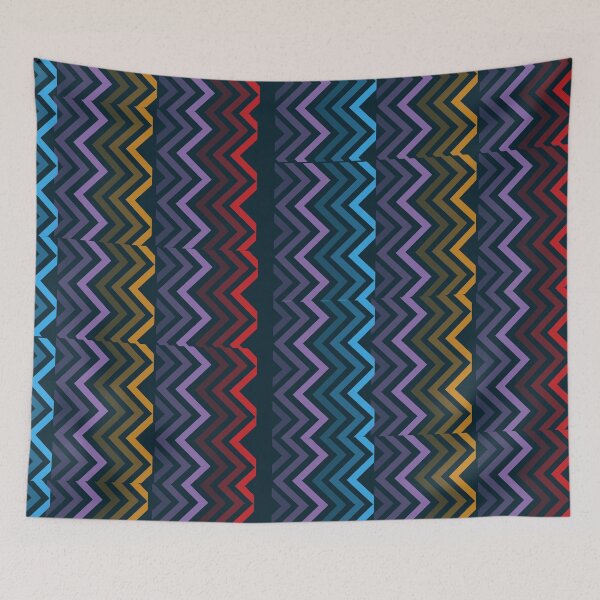 Item preview, Abstract Zig Zag Lines - Colorful designed and sold by SBWorld.