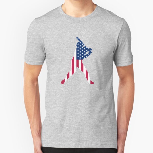 USA is baseball. Slim Fit T-Shirt