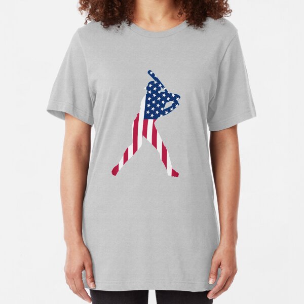 USA is baseball. Slim Fit T-Shirt