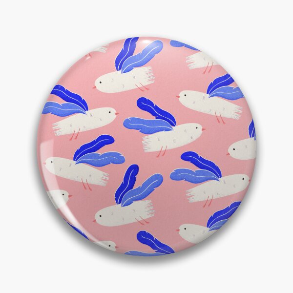 Item preview, Fun Blue bird pattern with feather wings designed and sold by wecouldall-be.