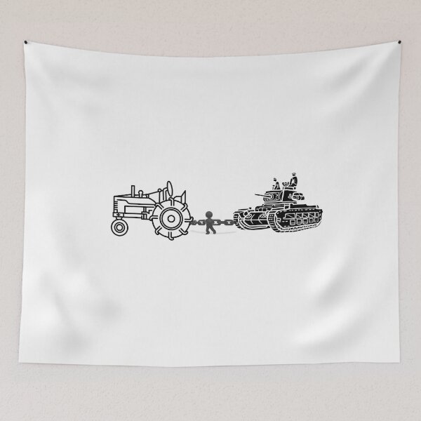 Item preview, Ukrainian farmer towing a Russian tank Essential T-Shirt Classic T-Shirt designed and sold by dakis.