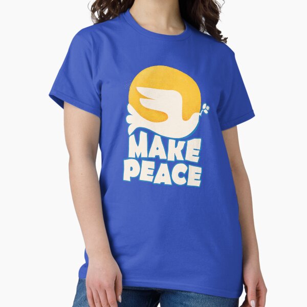 Item preview, Make Peace Typography designed and sold by ShowMeMars.