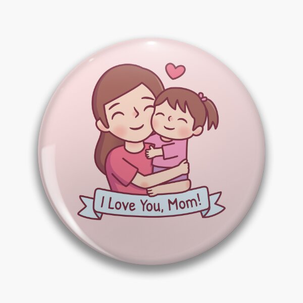 Item preview, Mom Hugging Daughter, I Love You Mom Greeting designed and sold by rustydoodle.