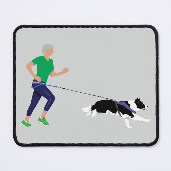 Item preview, Canicross - Woman & Border Collie designed and sold by grumpyteds.