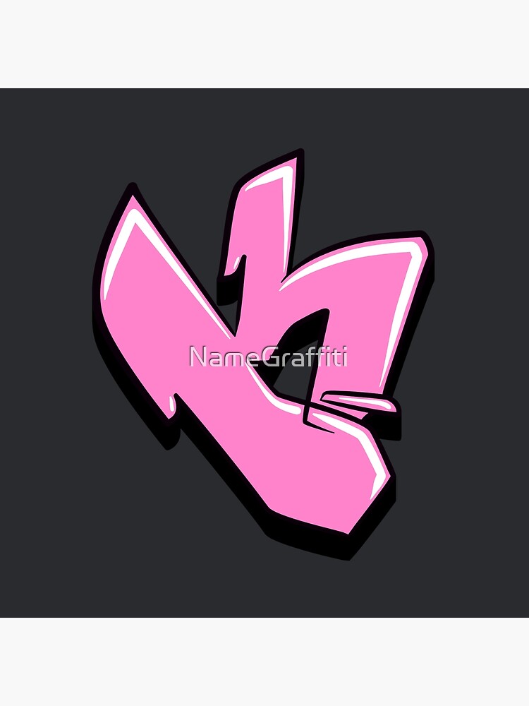 Graffiti Letter K (Pink) Tote Bag for Sale by NameGraffiti