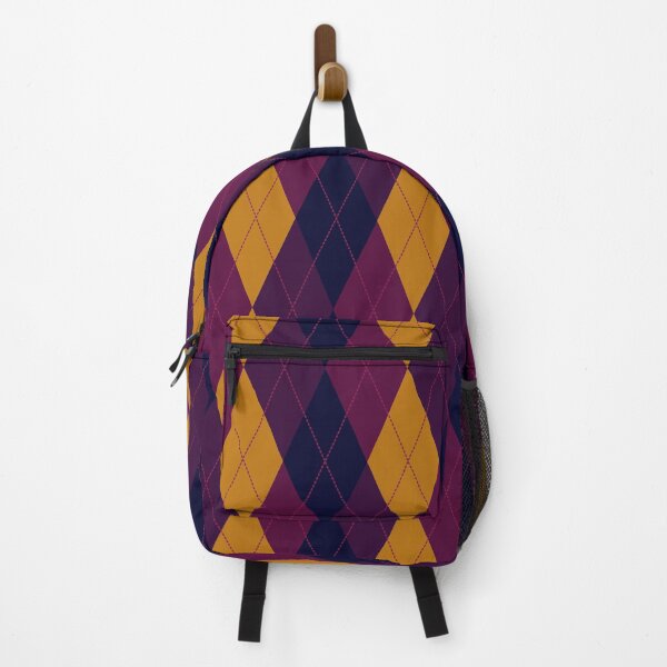 Item preview, Blue Maroon Violet Yellow Diamond Pattern designed and sold by risingrocket.