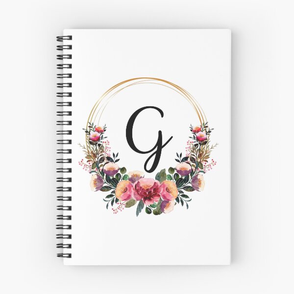 Item preview, Monogram with Pink Floral | Monogram Letter G designed and sold by JustSeasons.