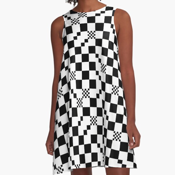 Checks in Checks // Black & White A-Line Dress