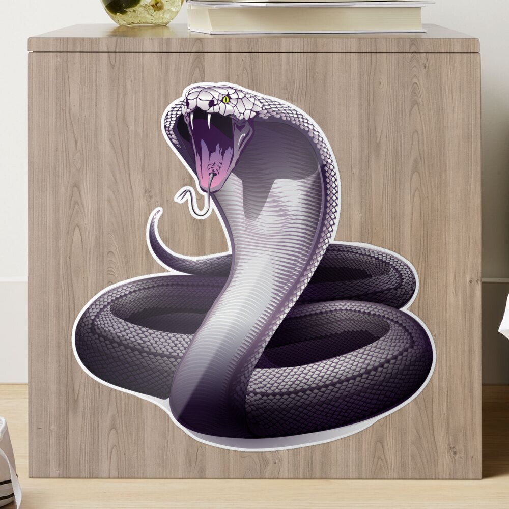 White snake cobra Royalty Free Vector Image - VectorStock