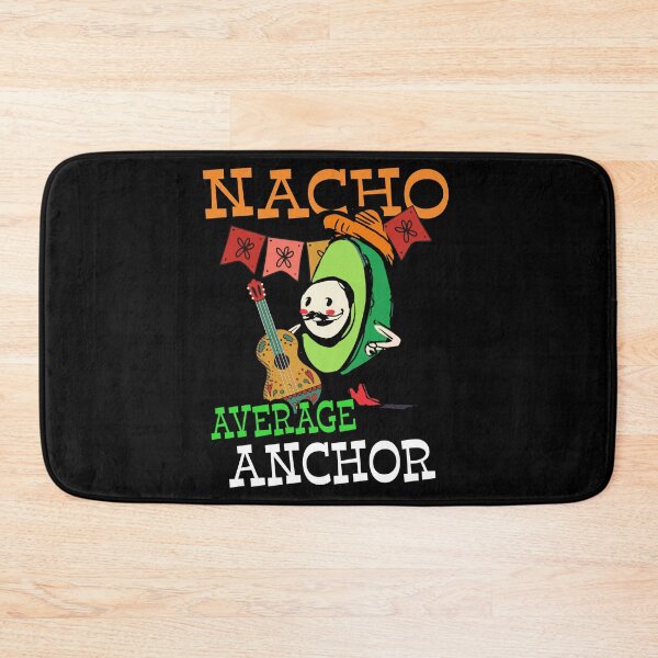 Artikelvorschau, Lustiger Sombrero auf Avocado Nacho Average News Anchor Design entworfen und verkauft von Merchking1.