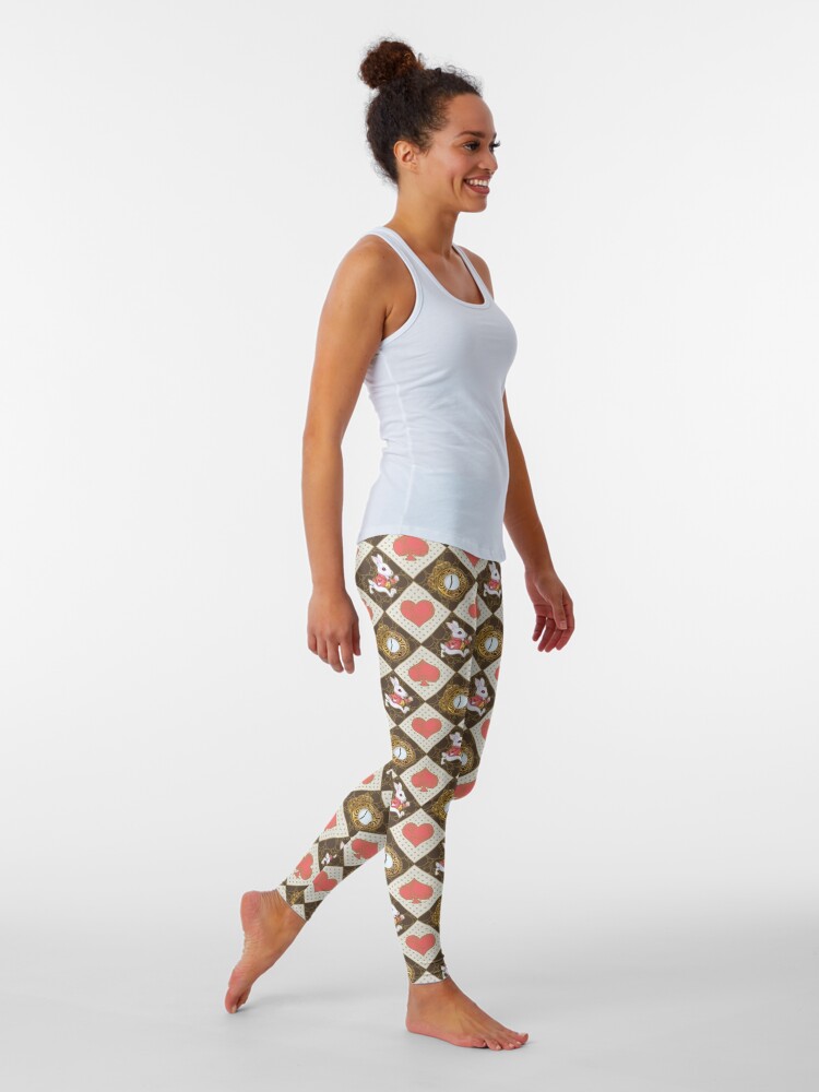 Thumbnail 2 of 5, Leggings, White Rabbit designed and sold by KrisDreams Illustrations.