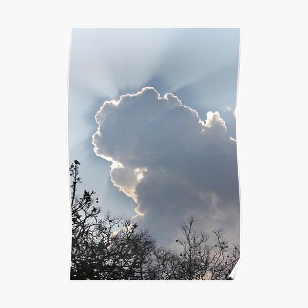 Cloudy halo Poster