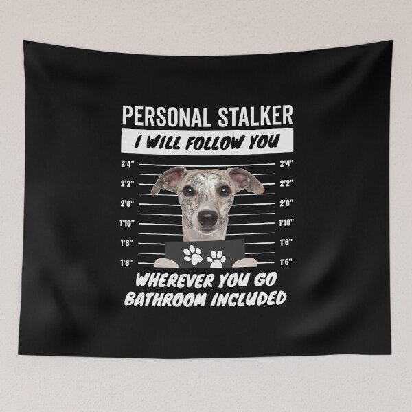Item preview, Personal Stalker Dog – Whippet designed and sold by More Cute Dogs.