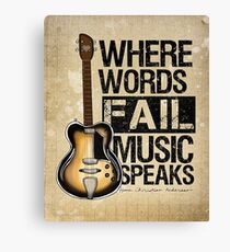 Music Quote Canvas Print