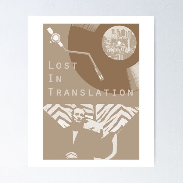 Item preview, Lost In Translation Retro Movie Print Poster designed and sold by anselxdclont.