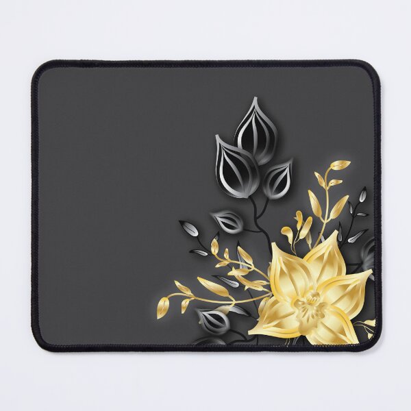 Item preview, Gold Flower leaves black designed and sold by ChantalDesign.