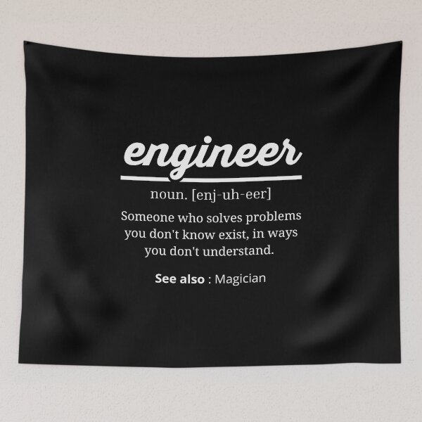 Item preview, Funny Definition Of An Engineer designed and sold by jelgavia.