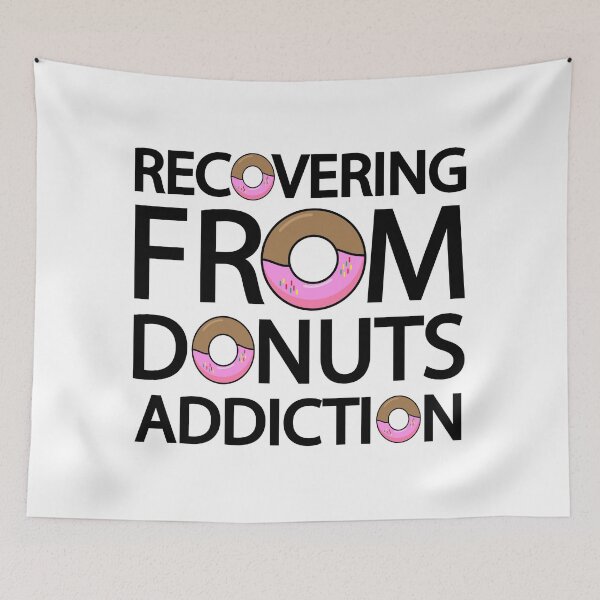 Item preview, Recovering from donuts addiction designed and sold by Colorfulandfun.