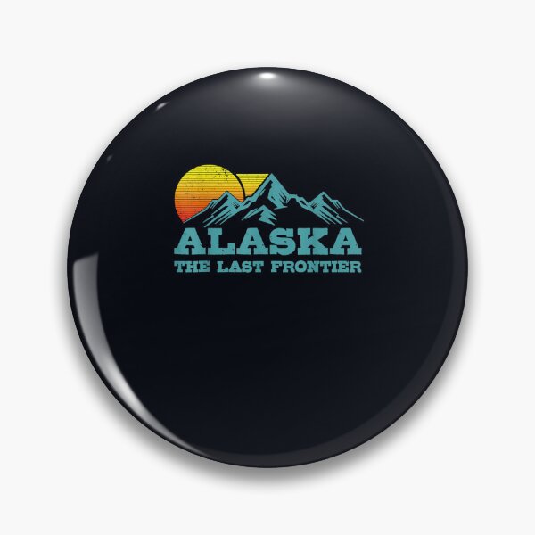 Item preview, Alaska The Last Frontier Vintage Mountains Sunset Souvenir designed and sold by DeannaMarks.