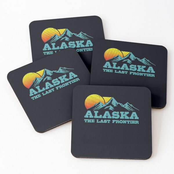 Item preview, Alaska The Last Frontier Vintage Mountains Sunset Souvenir designed and sold by DeannaMarks.