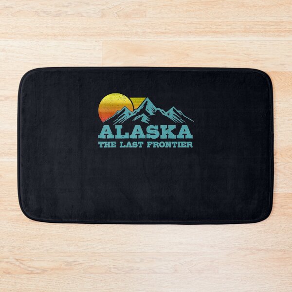 Item preview, Alaska The Last Frontier Vintage Mountains Sunset Souvenir designed and sold by DeannaMarks.