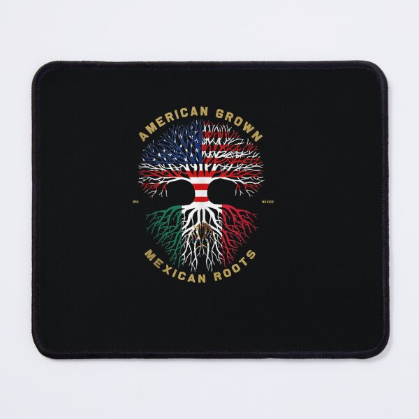 Item preview, American Grown With Mexican Roots Tree USA Flag Unique designed and sold by DeannaMarks.