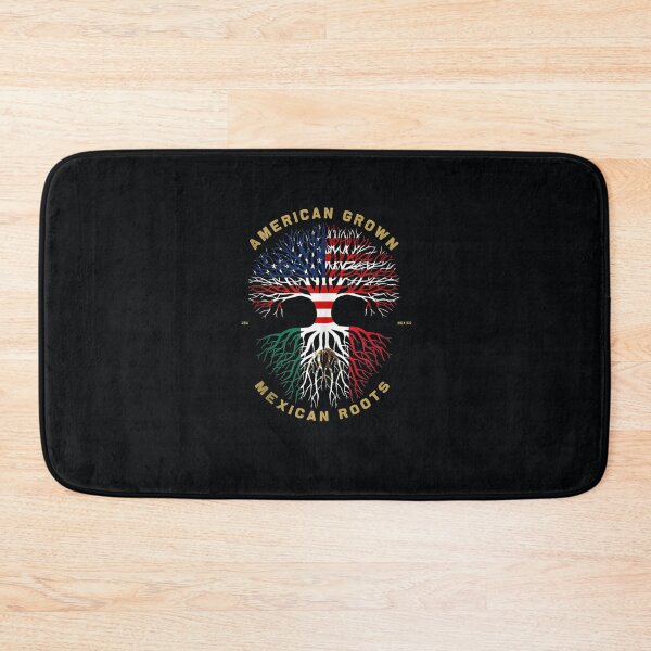 Item preview, American Grown With Mexican Roots Tree USA Flag Unique designed and sold by DeannaMarks.
