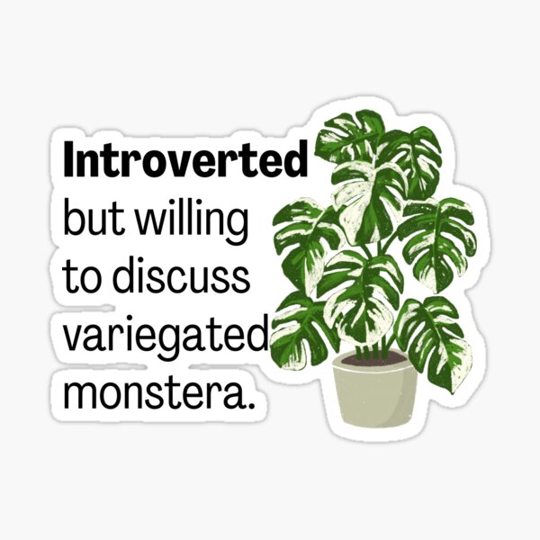 Indoor Plant Introvert Pin | Redbubble