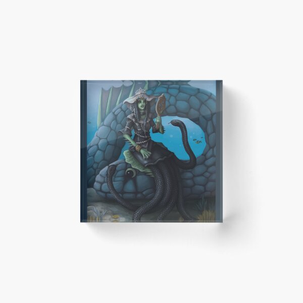 sea serpent queen Acrylic Block